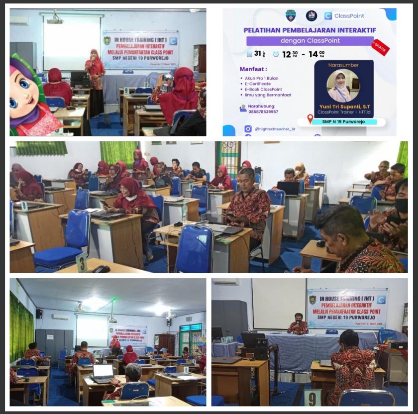 IN HOUSE TRAINING (IHT) PEMBELAJARAN INTERAKTIF SMP NEGERI 19 PURWOREJO